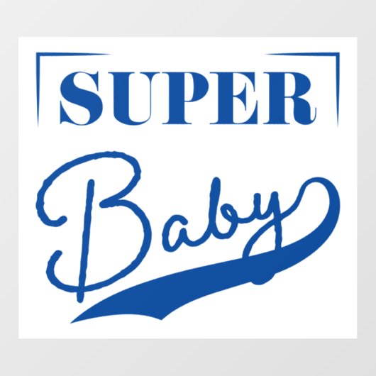 Super Baby Raamsticker (Vel)