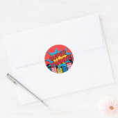 Super bedankt ronde sticker (Envelop)
