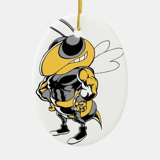 Super Bee Keramisch Ornament (Voorkant)