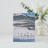 Super Besse Skigebied Briefkaart (Staand voorkant)