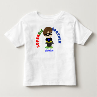 Super big brother t-shirt, aangepaste naam kinder shirts