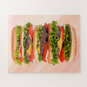 Super Big Hamburger Grand Puzzle de pièces (Horizontal)