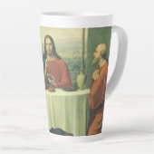  Super bij Emmaus met Jezus Christus Latte Mok (Rechterhoek)