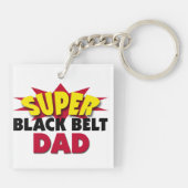 Super Black Belt Dad Sleutelhanger (Achterkant)