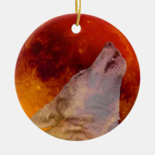 Super Bloed Wolfmaan 2019 Keramisch Ornament