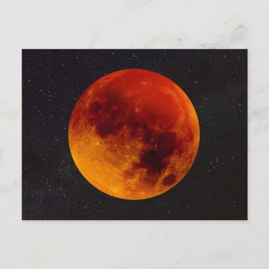Super Blood Moon Eclipse 2019 Briefkaart (Voorkant)