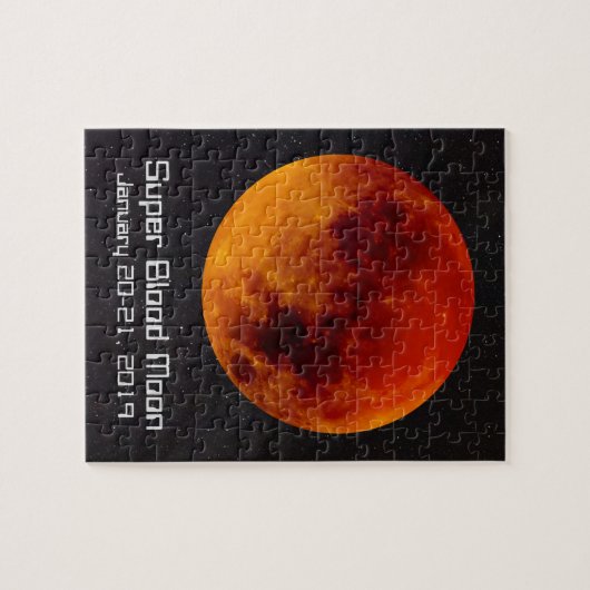 Super Blood Moon Eclipse 2019 Legpuzzel (Horizontaal)