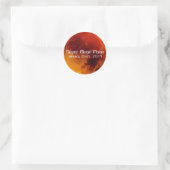 Super Blood Moon Eclipse 2019 Ronde Sticker (Tas)