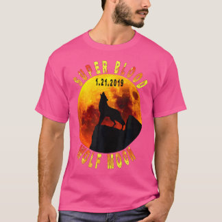 Super Blood Wolf Moon Total Lunar Eclipse 2019 T-shirt