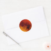 Super Blue Blood Moon Ronde Sticker (Envelop)