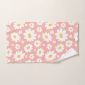 Super Blush Boho Daisy Floral Garden Motif (Serviette à main)