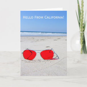 Super Bonjour De La Carte De Voeux De Californie!