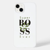 Super Boss Ever Minimal blanc iPhone / coque ipad (Verso)