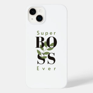 Super Boss Ever Minimal blanc iPhone / coque ipad