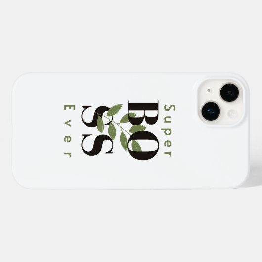 Super Boss Ever Minimal blanc iPhone / coque ipad (Verso (horizontal))