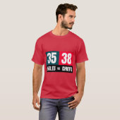Super Bowl 57 Scoreboard T-shirt (Voorkant volledig)