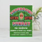 super bowl invitation dimanche (Debout devant)