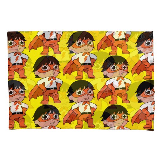 Super Boy Action Hero Kussensloop (Voorkant)