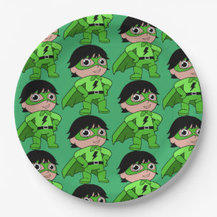 Super Boy Action Hero Papieren Bordje