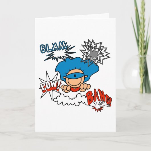 Super Boy Blam Bang Pow Kaart (Voorkant)