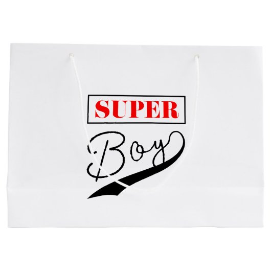 Super Boy Groot Cadeauzakje (Achterkant)