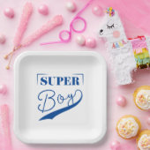Super Boy Papieren Bordje (Feest)