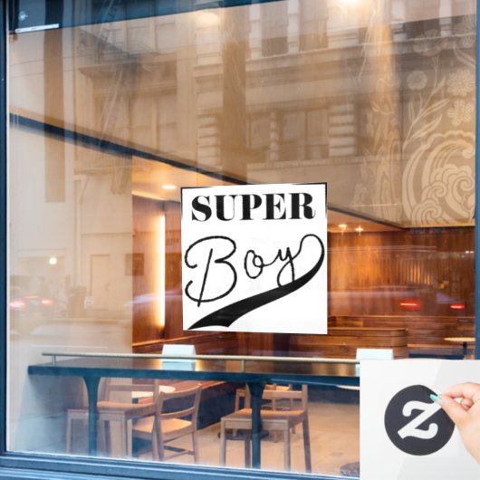 Super Boy Raamsticker (Cafe Raam)