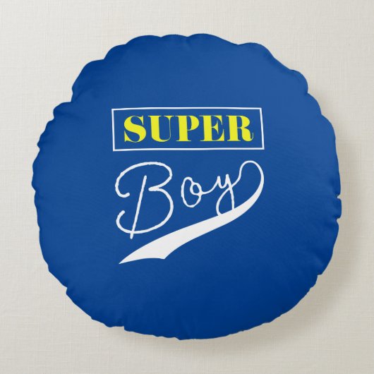 Super Boy Rond Kussen (Voorkant)