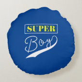Super Boy Rond Kussen (Achterkant)