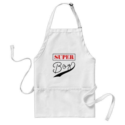 Super Boy Standaard Schort (Voorkant)