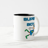 Super Boy Tweekleurige Koffiemok (Voorkant rechts)