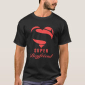 Super Boyvriend Superheld Gift Family Kerstman T-shirt (Voorkant)