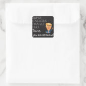 Super, breekbaar ego Trump sticker (Tas)