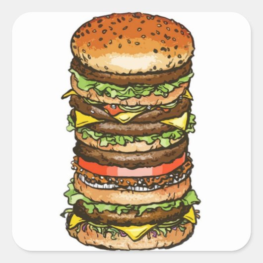 Super Burger Sticker (Voorkant)