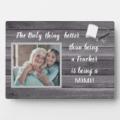 Super cadeau ! Plaque photo Teacher-Mimi (Devant)