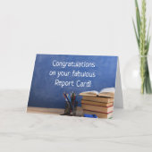 Super carte de rapport ! Carte Félicitations aux é (Devant)