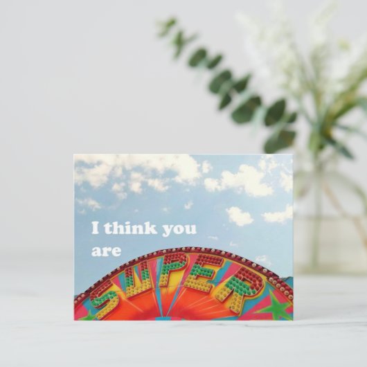 Super carte postale (Debout devant)