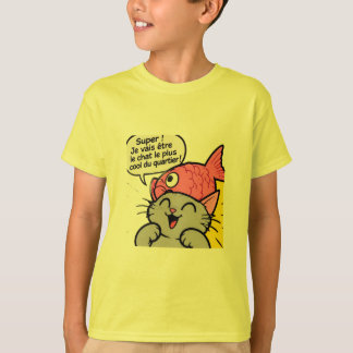 Super Cat & Fish Drôle T-Shirt Enfants