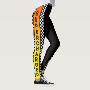 Super Charged Racing Decor op Leggings