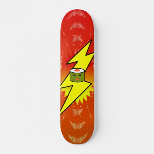 Super Charged Sushi - - Op maat gemaakt Skateboard (Voorkant)
