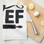 Super Chef Keuken Schort met Gereedschap Theedoek (Quarter Fold)