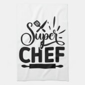 Super Chef Keuken Schort met Gereedschap Theedoek (Verticaal)