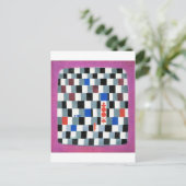 Super Chess, Paul Klee Briefkaart (Staand voorkant)