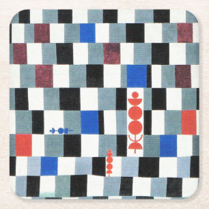 Super Chess, Paul Klee Vierkante Kartonnen Onderzetter