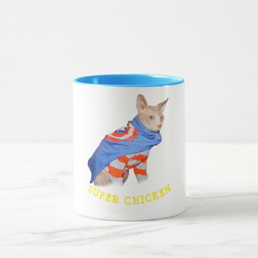 SUPER CHICKEN Coffee Mok 2 maten (Midden)