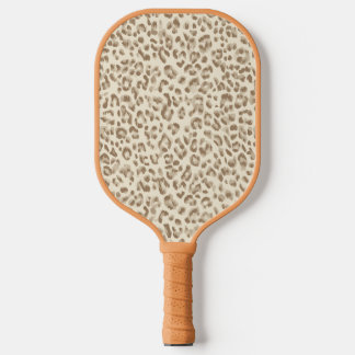 Super Chique Beige Luipaardprint Pickleball Paddle