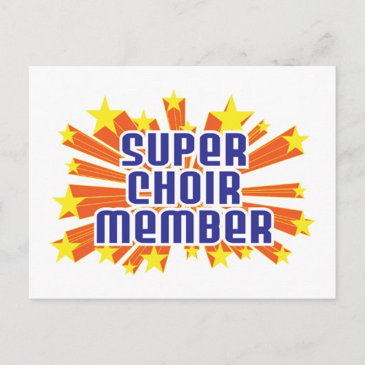Super Choir-lid Briefkaart (Voorkant)