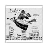 Super Cluck Rubberstempel (Afrduk)