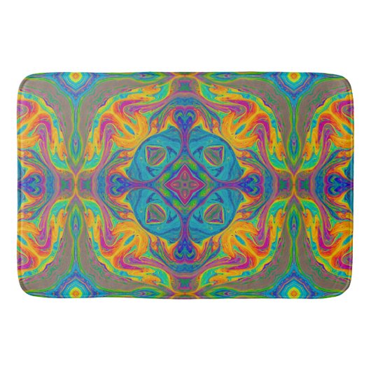 Super Colorful Fun Abstract Badmat (Voorkant)