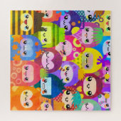 Super Colorful Kawaii Monsters Legpuzzel (Horizontaal)